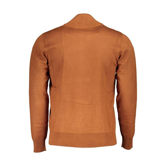 U.S. Grand Polo Brown Nylon Sweater brown-nylon-sweater-1