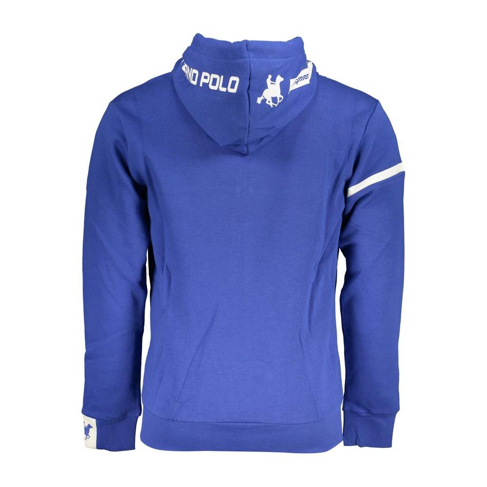 U.S. Grand Polo Classic Blue Hooded Fleece Sweatshirt classic-blue-hooded-fleece-sweatshirt
