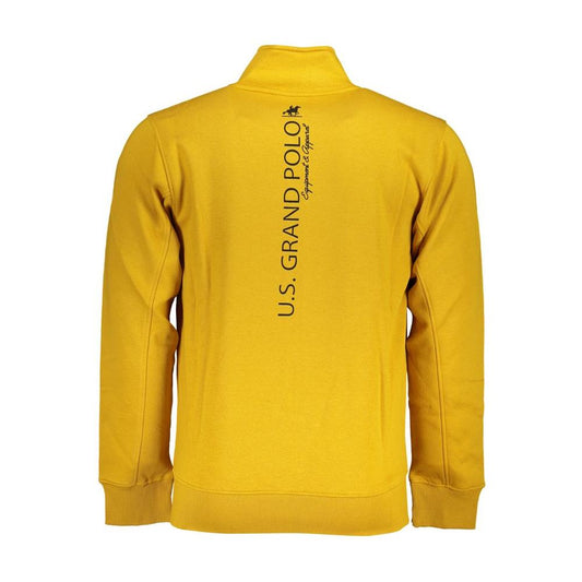 U.S. Grand Polo | Elegant Contrast Detail Fleece Sweatshirt| McRichard Designer Brands   