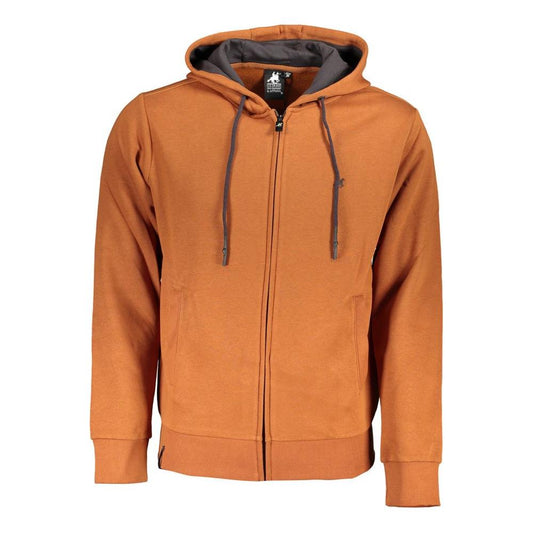 U.S. Grand Polo | Classic Hooded Zip Sweatshirt in Brown| McRichard Designer Brands   