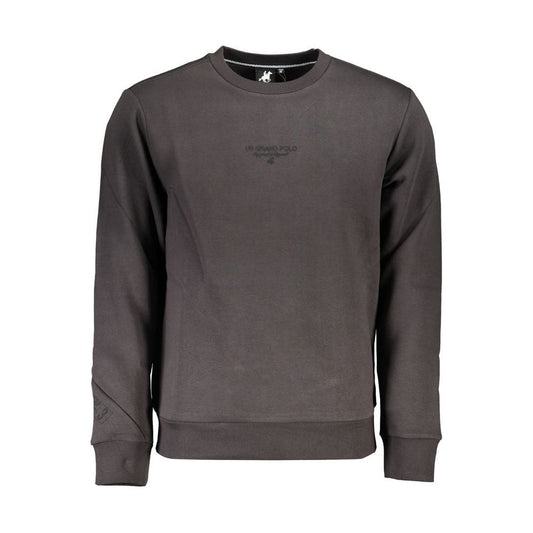 U.S. Grand Polo | Sleek Gray Fleece Crew Neck Sweatshirt| McRichard Designer Brands   
