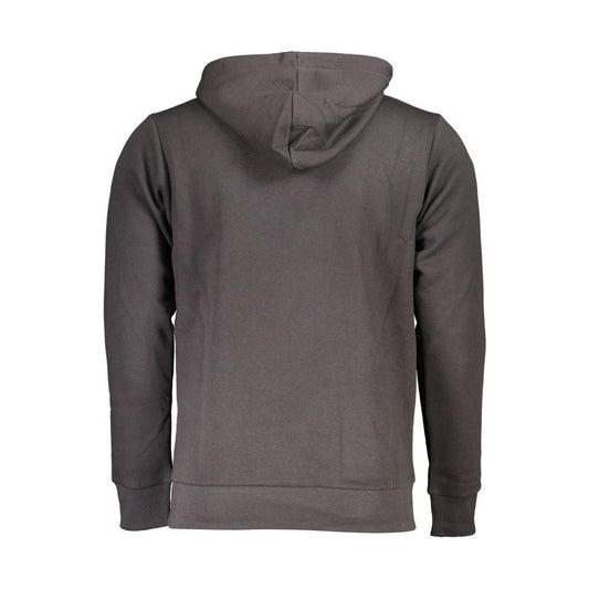 U.S. Grand Polo | Chic Gray Hooded Sweatshirt with Embroidery Detail| McRichard Designer Brands   