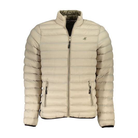 U.S. Grand Polo Chic Beige Long Sleeve Casual Jacket chic-beige-long-sleeve-casual-jacket