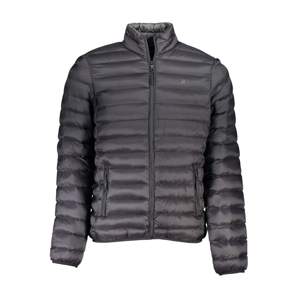 U.S. Grand Polo | Sleek Black Long Sleeve Zip Jacket| McRichard Designer Brands   