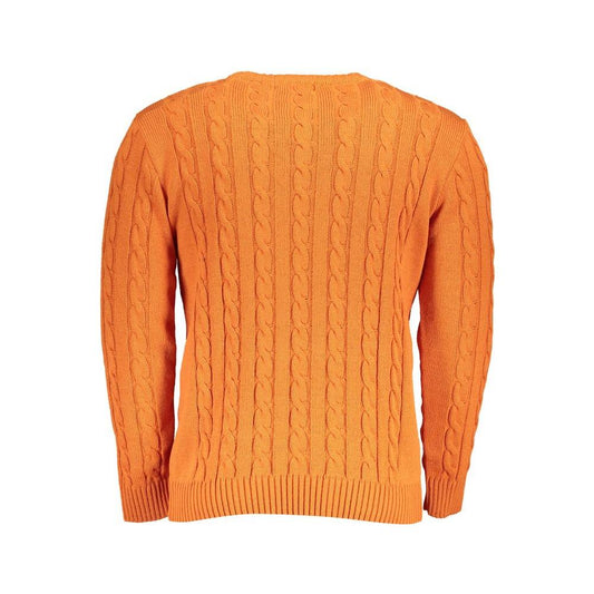 U.S. Grand Polo Orange Fabric Sweater orange-fabric-sweater-3