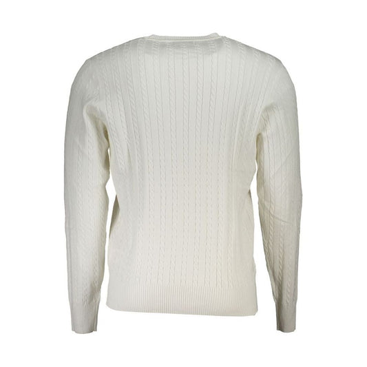 U.S. Grand Polo | Elegant Crew Neck Sweater with Contrast Details| McRichard Designer Brands   