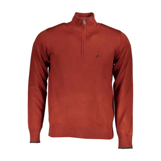 U.S. Grand Polo | Bronze Half Zip Embroidered Sweater| McRichard Designer Brands   