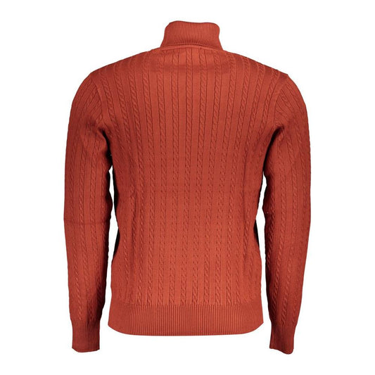 U.S. Grand Polo | Elegant Bronze Turtleneck Sweater for Men| McRichard Designer Brands   
