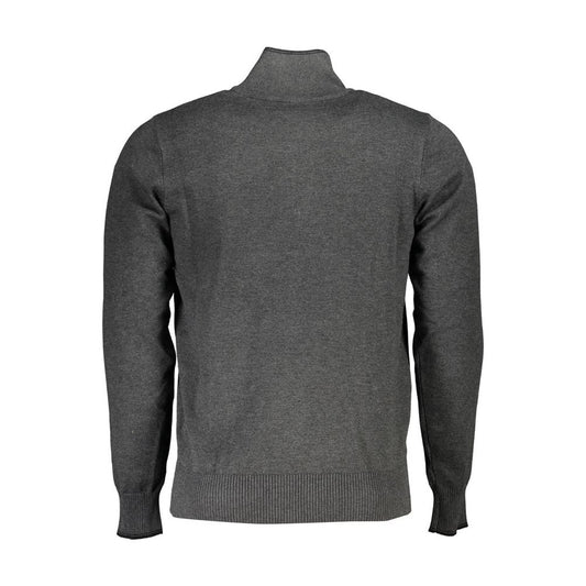 U.S. Grand Polo Elegant Half-Zip Sweater with Contrast Detailing elegant-half-zip-sweater-with-contrast-detailing