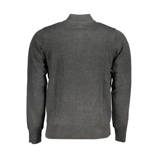 U.S. Grand Polo Gray Nylon Sweater gray-nylon-sweater