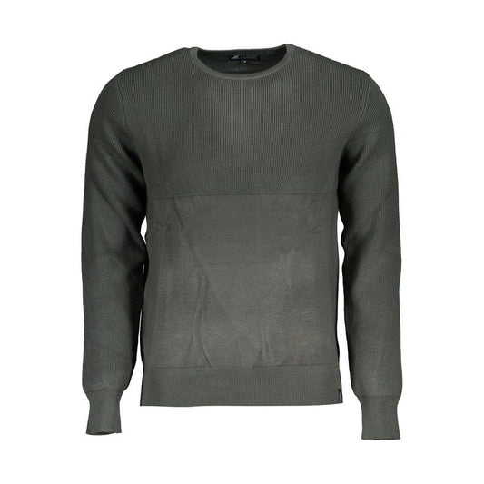 Classic Crew Neck Sweater with Contrast Details