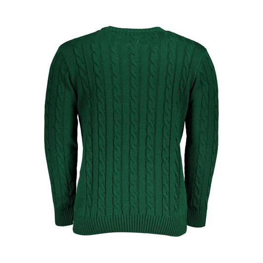 U.S. Grand Polo Green Fabric Sweater green-fabric-sweater-3
