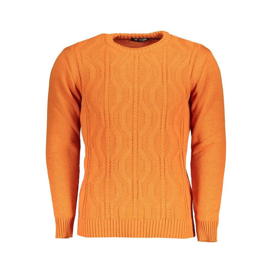 U.S. Grand Polo Orange Fabric Sweater orange-fabric-sweater-1