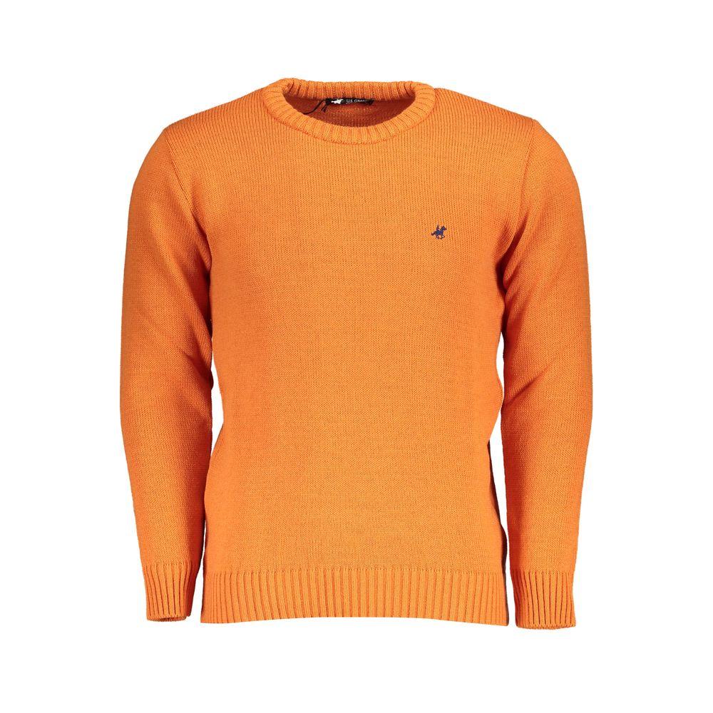 U.S. Grand Polo Orange Fabric Sweater orange-fabric-sweater-4