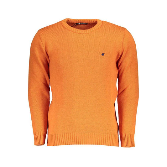 U.S. Grand Polo Orange Fabric Sweater orange-fabric-sweater-4