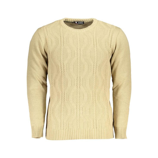 U.S. Grand Polo Beige Fabric Sweater beige-fabric-sweater-1