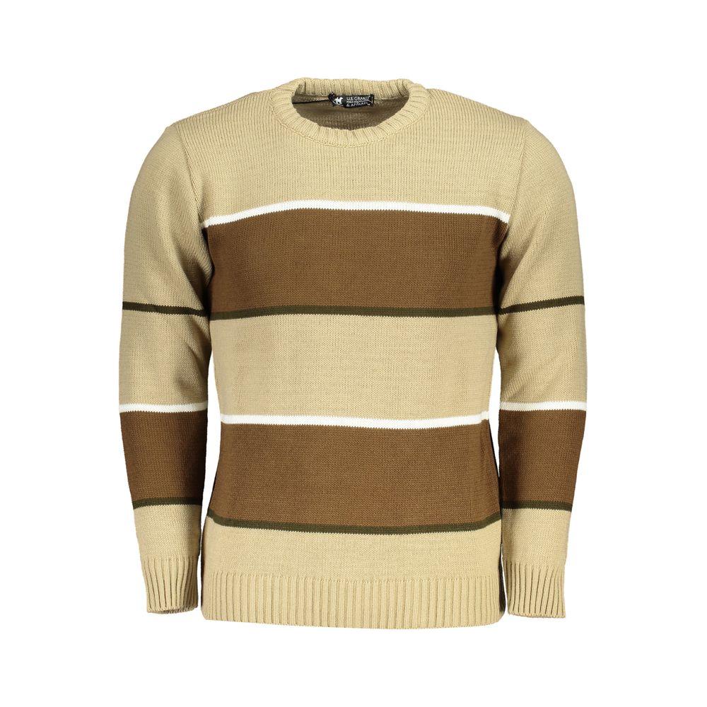 U.S. Grand Polo Beige Fabric Sweater beige-fabric-sweater-3