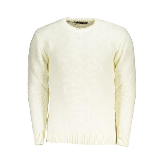 U.S. Grand Polo White Fabric Sweater white-fabric-sweater-4