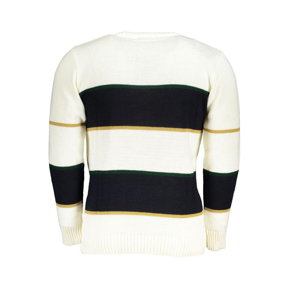 U.S. Grand Polo White Fabric Sweater white-fabric-sweater-2
