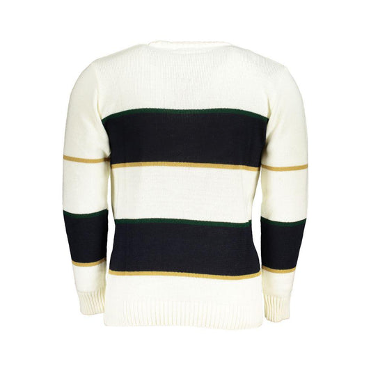 U.S. Grand Polo White Fabric Sweater white-fabric-sweater-2