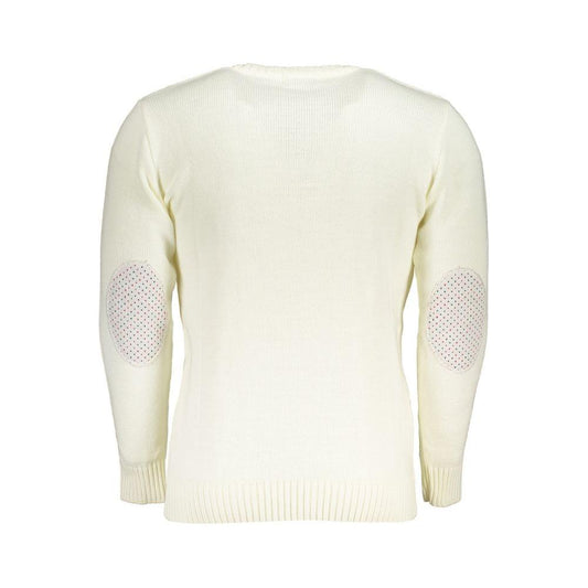 U.S. Grand Polo White Fabric Sweater white-fabric-sweater-3