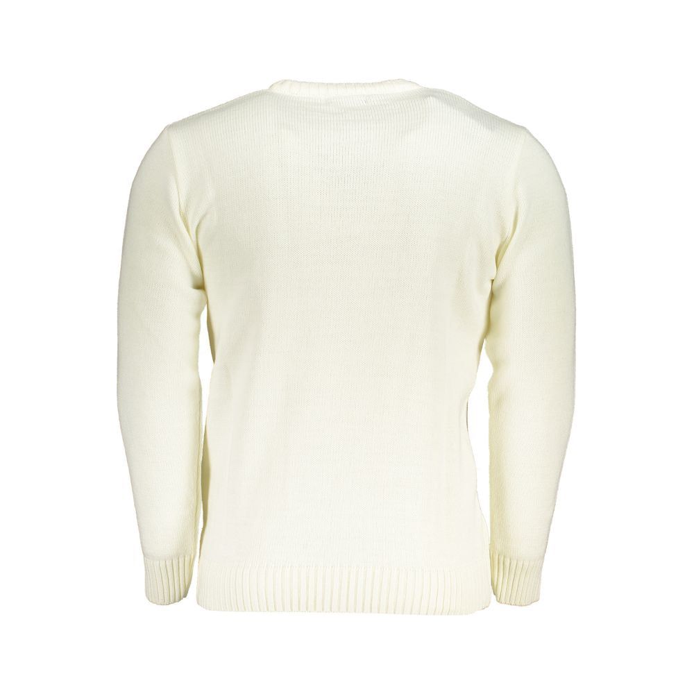 U.S. Grand Polo White Fabric Sweater white-fabric-sweater-5