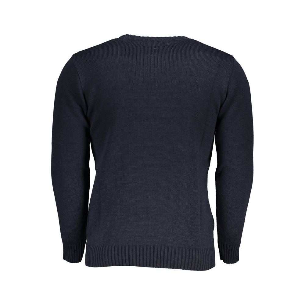 U.S. Grand Polo Blue Acrylic Sweater blue-acrylic-sweater-1