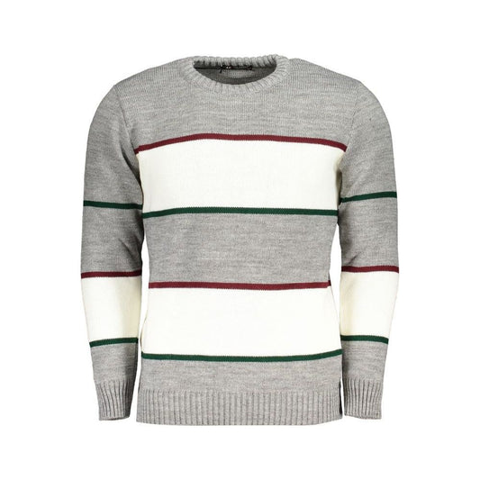 U.S. Grand Polo Gray Fabric Sweater gray-fabric-sweater-3