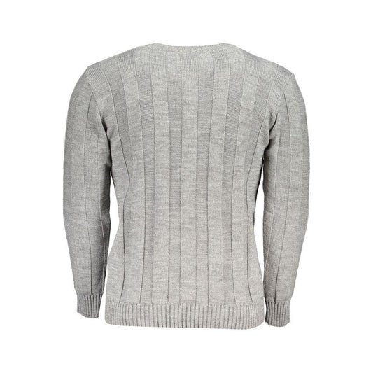 U.S. Grand Polo Gray Fabric Sweater gray-fabric-sweater-5