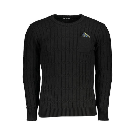 U.S. Grand Polo Twisted Crew Neck Sweater with Contrast Details twisted-crew-neck-sweater-with-contrast-details