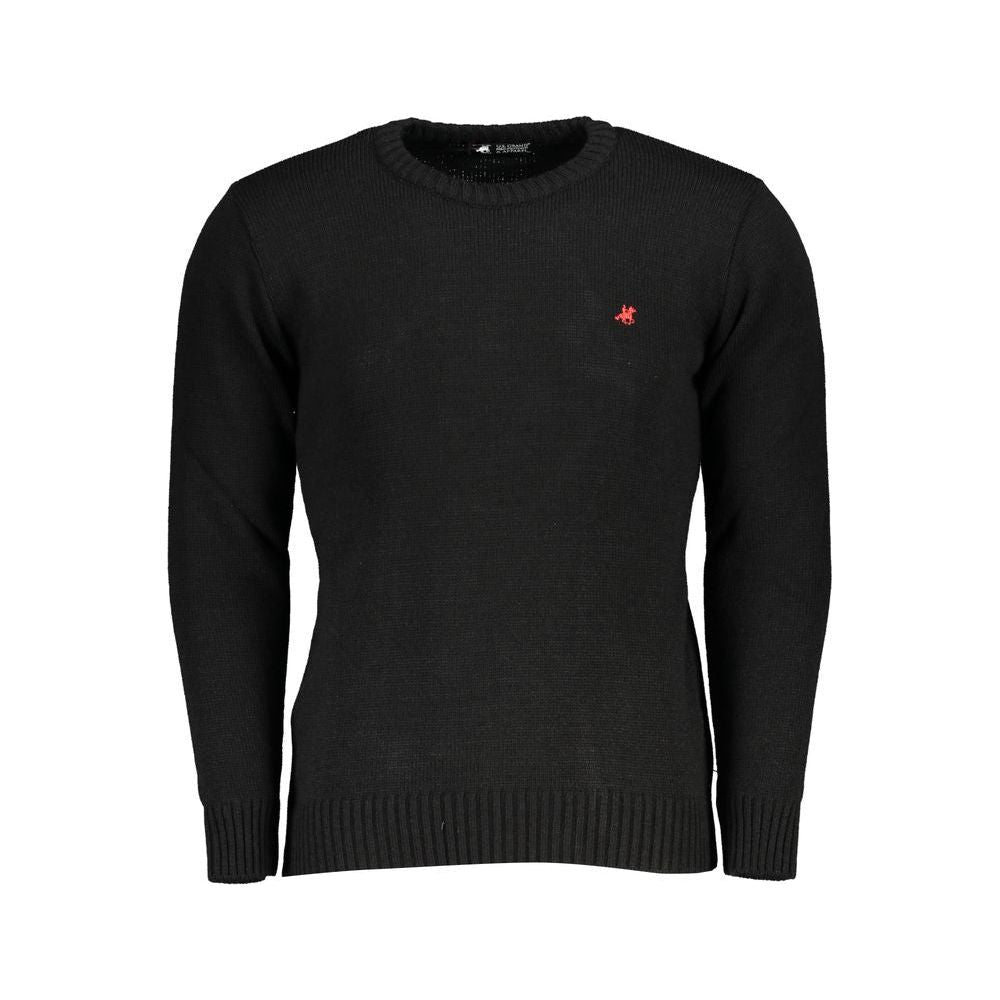 U.S. Grand Polo Black Acrylic Sweater black-acrylic-sweater-1