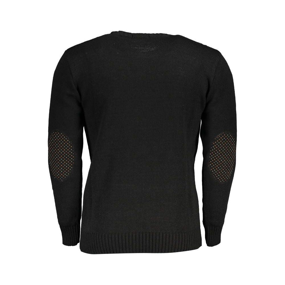 U.S. Grand Polo Black Fabric Sweater black-fabric-sweater-2