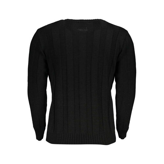 U.S. Grand Polo Black Fabric Sweater black-fabric-sweater-3
