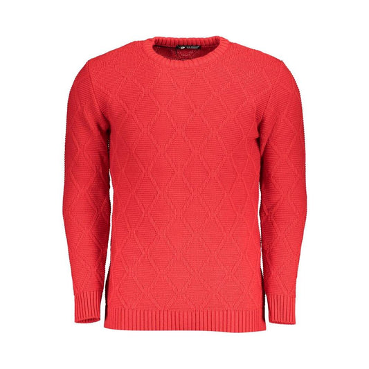 U.S. Grand Polo Red Fabric Sweater red-fabric-sweater-3