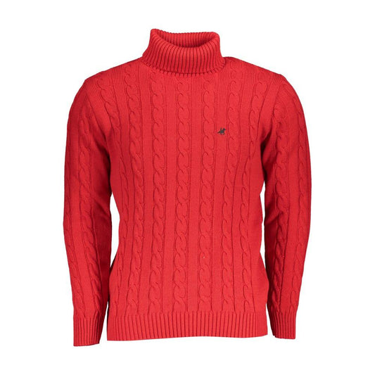 U.S. Grand Polo | Elegant Turtleneck Twisted Sweater in Pink| McRichard Designer Brands   
