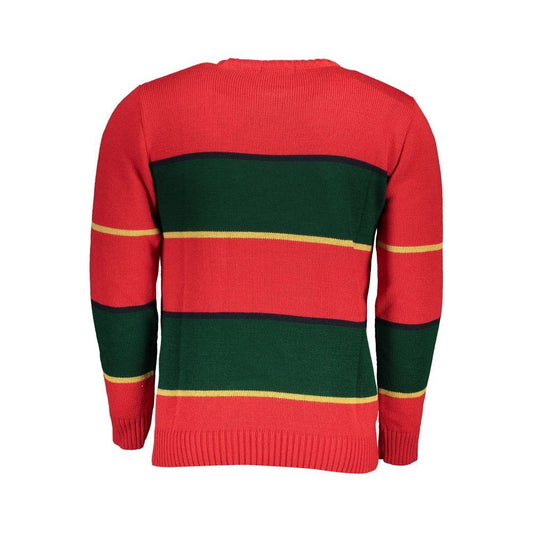 Chic Crew Neck Contrast Detail Sweater