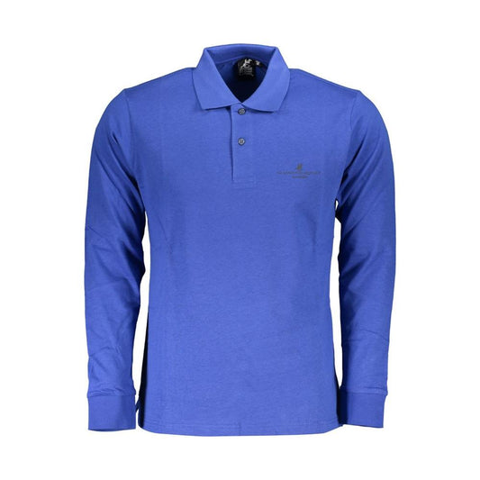 U.S. Grand Polo Blue Cotton Polo Shirt blue-cotton-polo-shirt-47