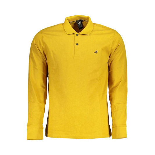 U.S. Grand Polo | Classic Yellow Cotton Polo with Embroidery| McRichard Designer Brands   