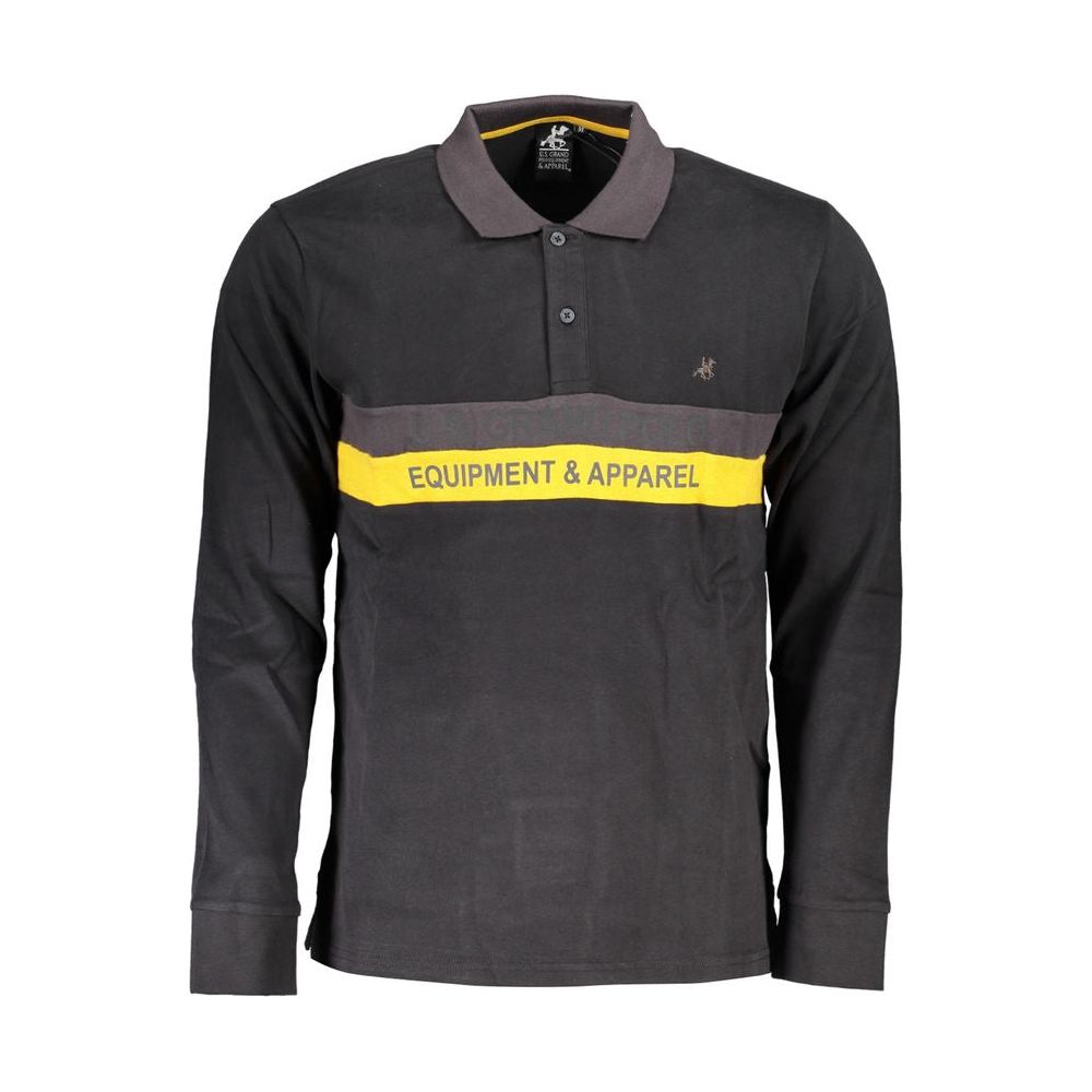 U.S. Grand Polo Black Cotton Polo Shirt black-cotton-polo-shirt-24