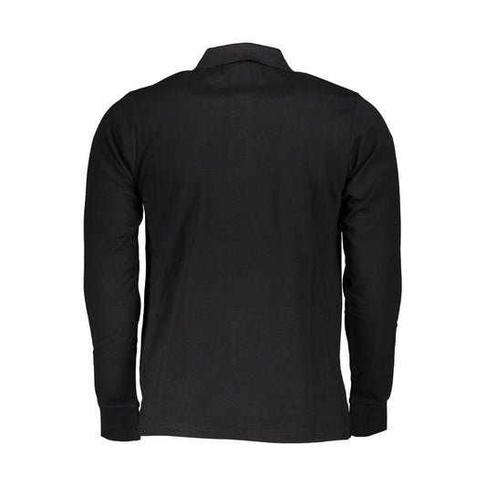 Black Cotton Polo Shirt