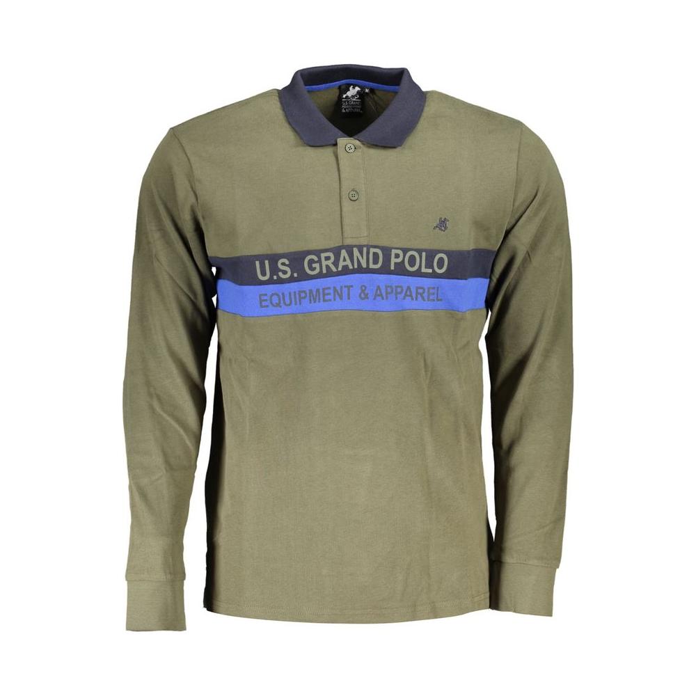 U.S. Grand Polo Green Cotton Polo Shirt green-cotton-polo-shirt-29