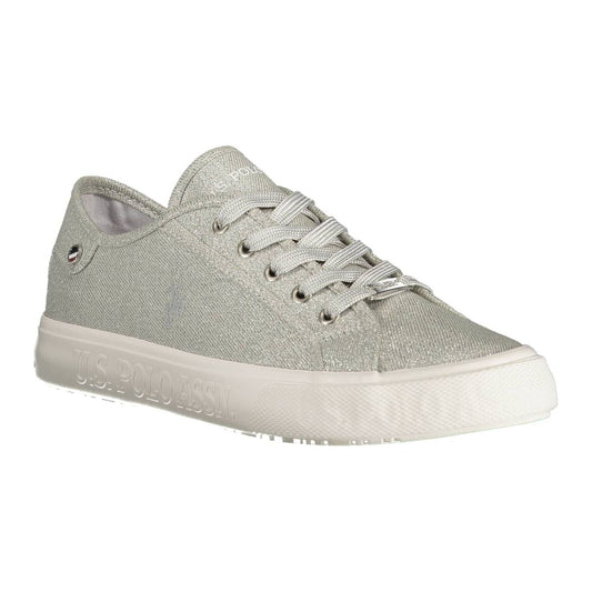 U.S. POLO ASSN.Silver Lace-up Sporty Sneakers for Modern WomenMcRichard Designer Brands£99.00