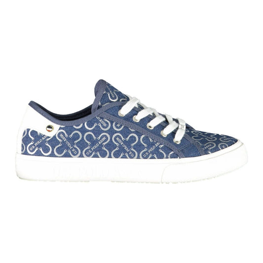 Chic Blue Lace-Up Sports Sneakers