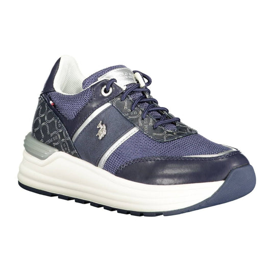 U.S. POLO ASSN. Chic Blue Lace-Up Sport Sneakers chic-blue-lace-up-sport-sneakers
