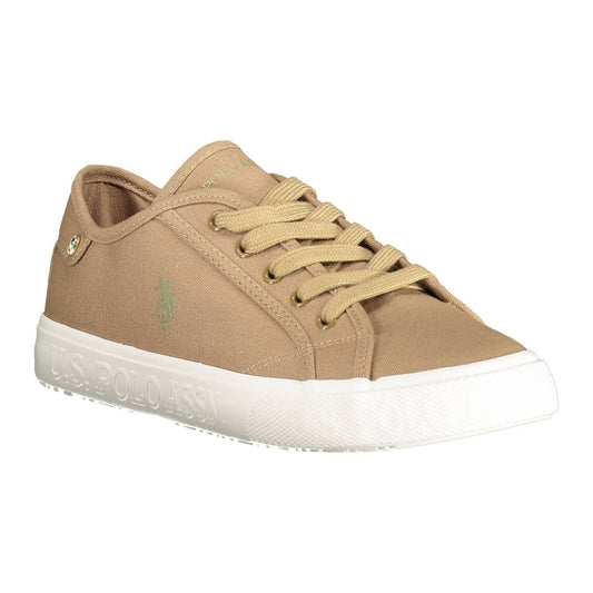 U.S. POLO ASSN. | Chic Brown Lace-Up Sporty Sneakers| McRichard Designer Brands   