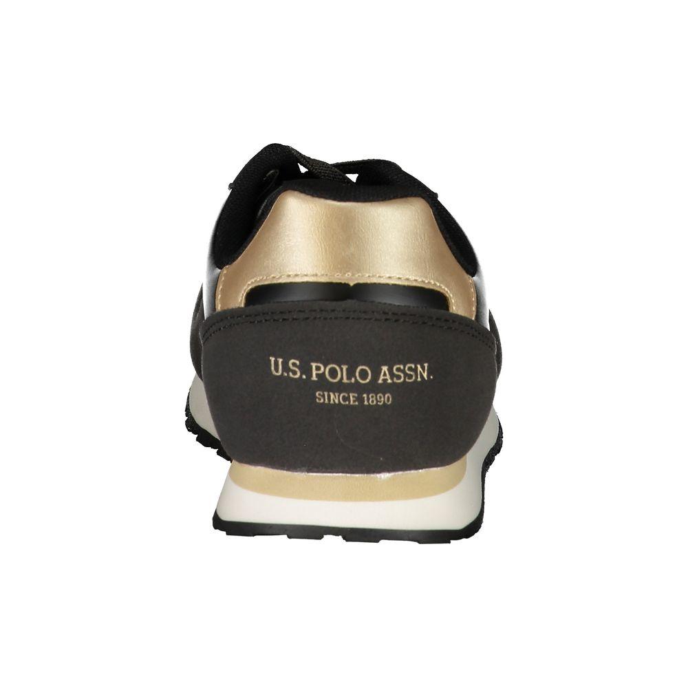 U.S. POLO ASSN. Black Polyester Sneaker black-polyester-sneaker-32