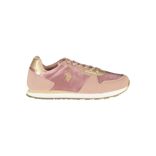U.S. POLO ASSN. Pink Polyester Sneaker pink-polyester-sneaker-2