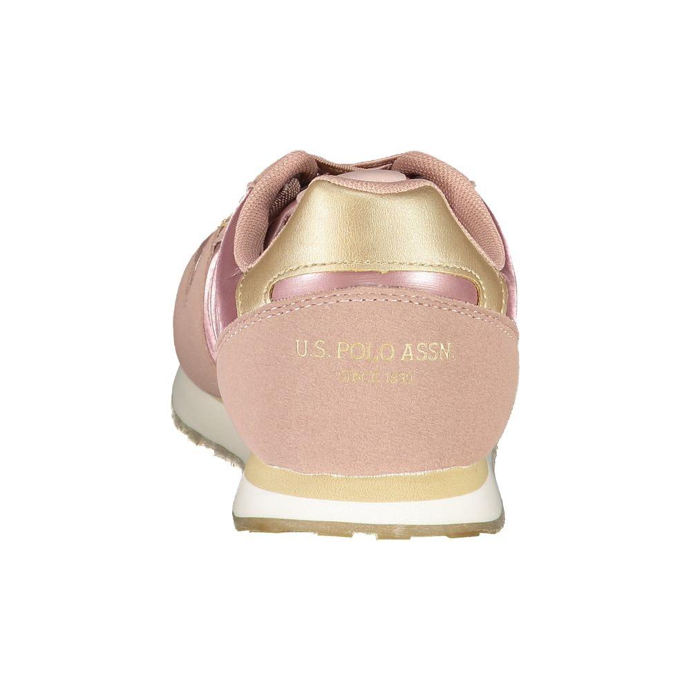 U.S. POLO ASSN. Pink Polyester Sneaker pink-polyester-sneaker-2