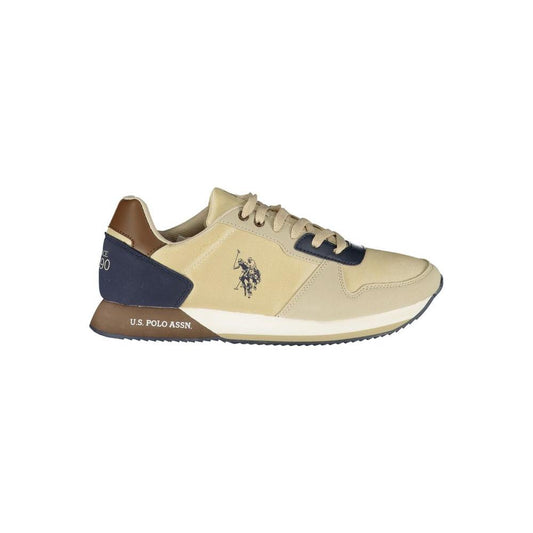 U.S. POLO ASSN. Chic Beige Sneakers with Sporty Contrast Details chic-beige-sneakers-with-sporty-contrast-details