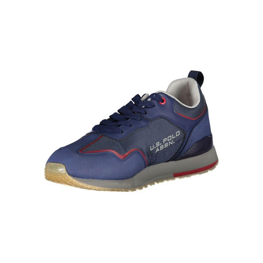 U.S. POLO ASSN. Sleek Blue Sneakers with Contrast Details sleek-blue-sneakers-with-contrast-details-1